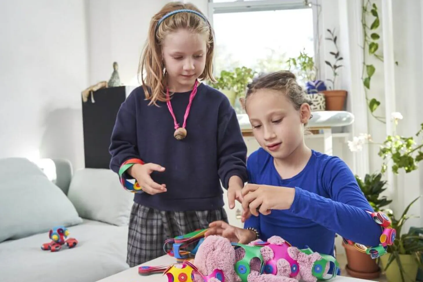Układanka magnetyczna CLIXO Super Rainbow, 60 elementy