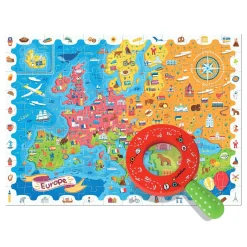 USZKODZONE OPAKOWANIE: DETECTIVE PUZZLE - puzzle, gra detektywistyczna - MAPA EUROPY
