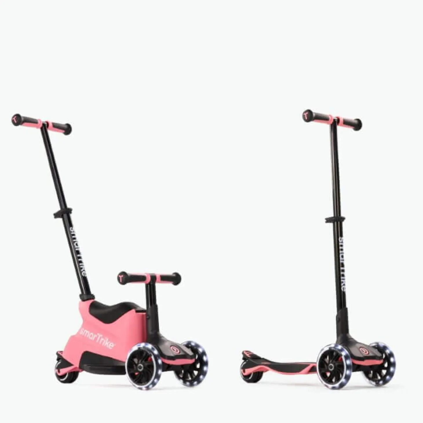 USZKODZONE OPAKOWANIE: Hulajnoga 4w1 Xtend Scooter + Ride-on, Salmon Pink