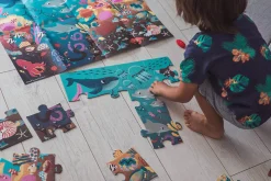 Świecące puzzle z mini-lampką UV Ocean 24 elementy 3+