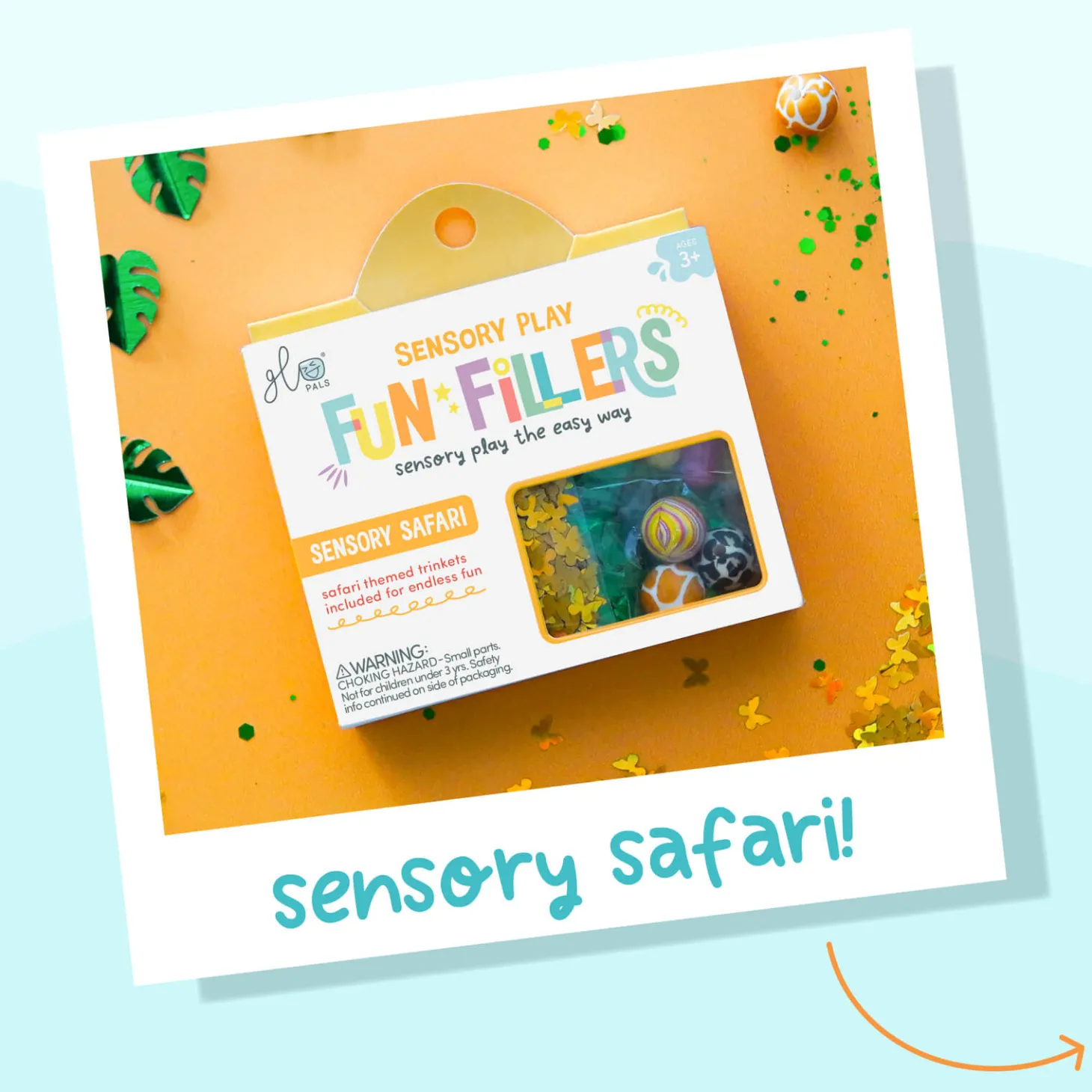 Wkład do słoików, figurki, brokaty i barwniki Fun Fillers - Safari