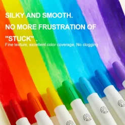 Wkłady do miękkich, zmywalnych kredek silky crayons 12 szt.