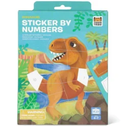 Wyklejanie po numerach - Dinozaury