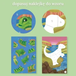 Wyklejanie po numerach - Dinozaury