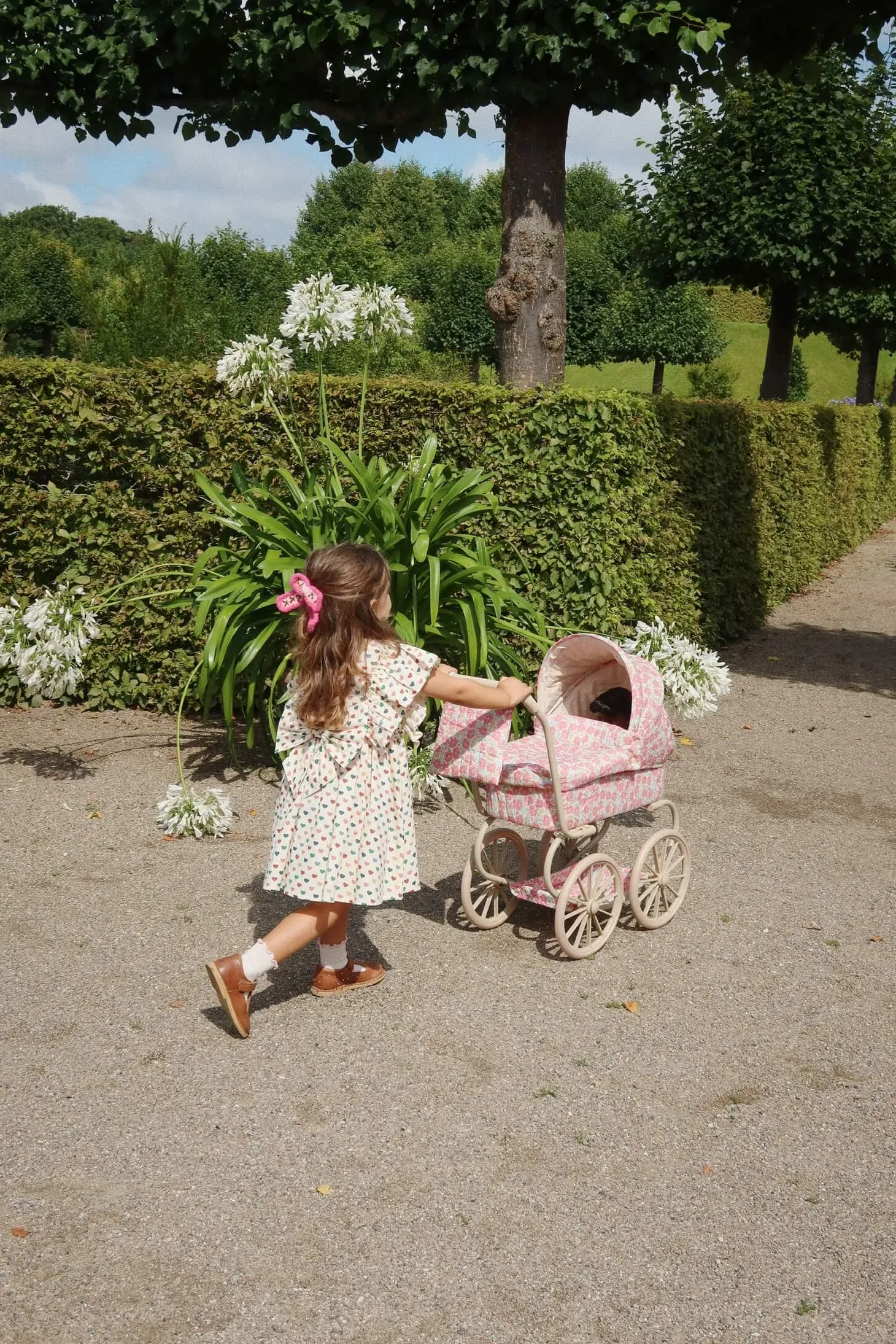 Wózek gondola dla lalek - Rose anglaise
