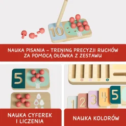 Zabawka edukacyjna do nauki liczenia - Liczę owoce, 3+