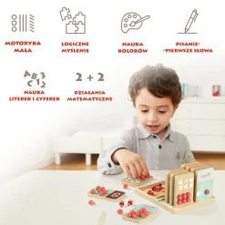 Zabawka edukacyjna do nauki liczenia - Liczę owoce, 3+