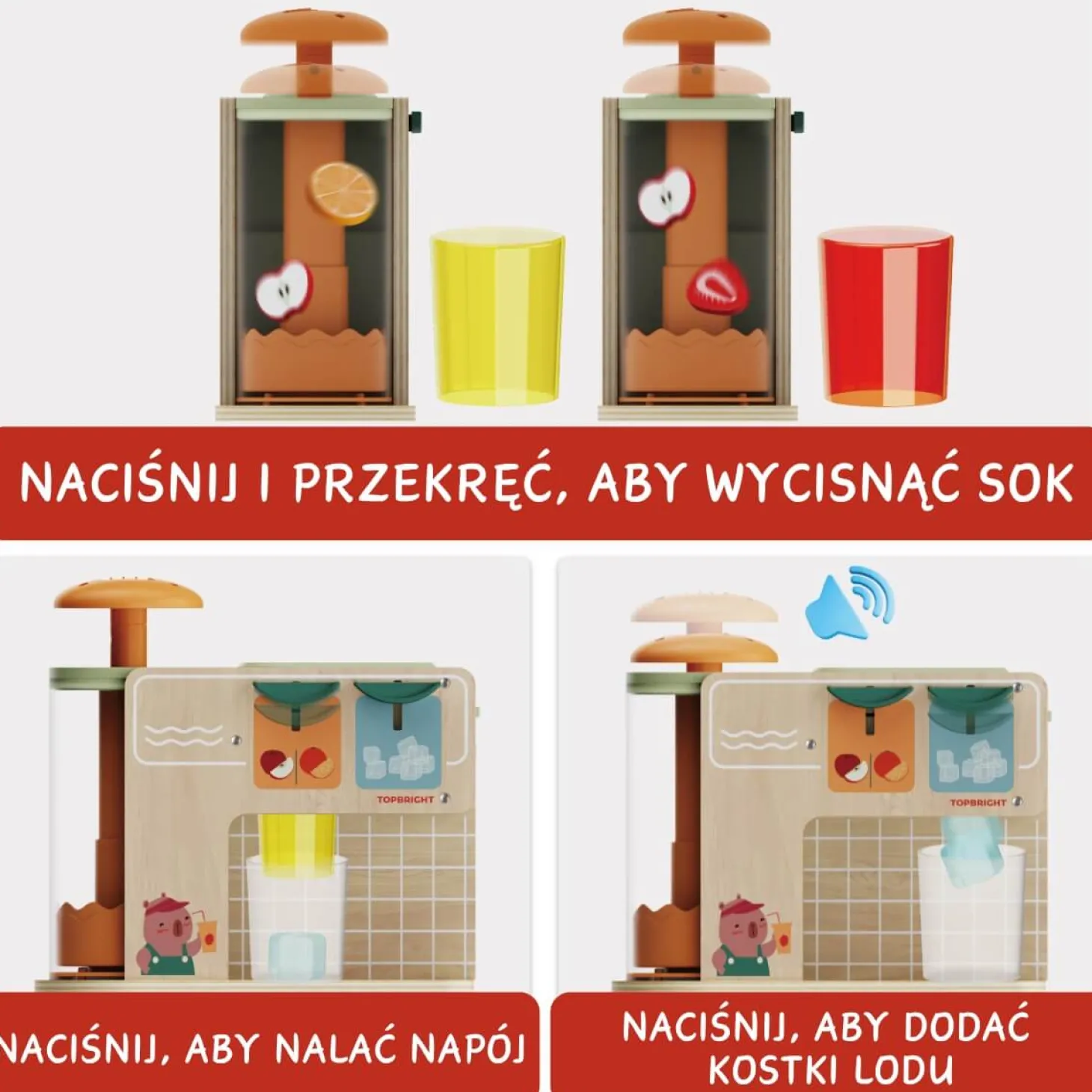Zabawka edukacyjna Wyciskarka do soków, 36m+