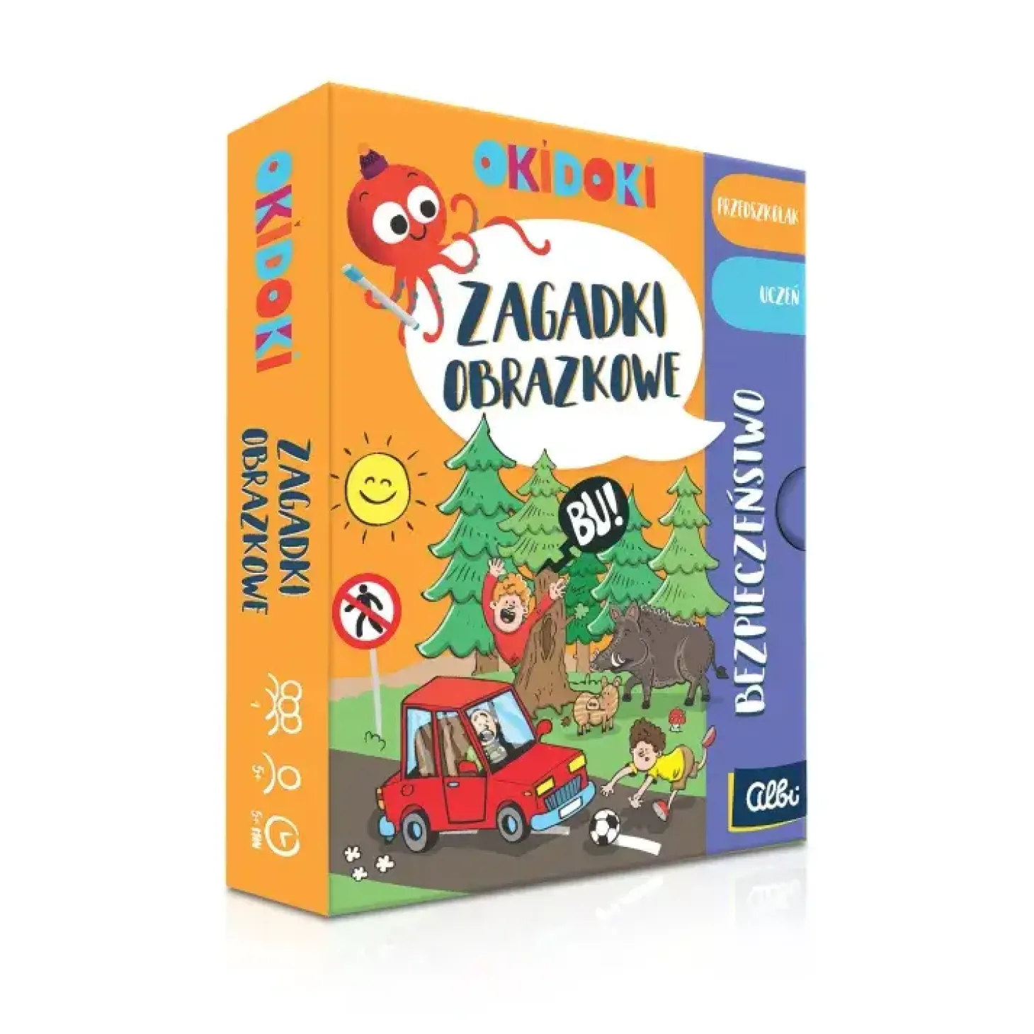 Zagadki obrazkowe. OKIDOKI Bezpieczeństwo 5+