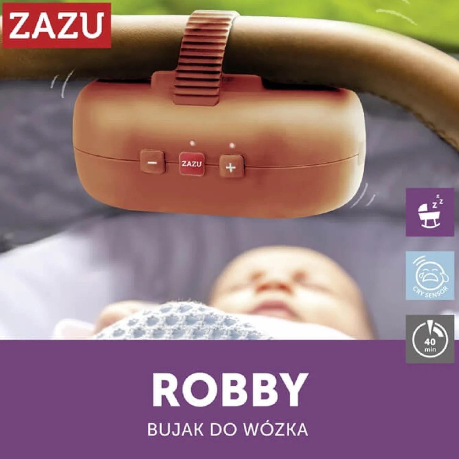Zazu ROBBY - bujak do wózka, terracota