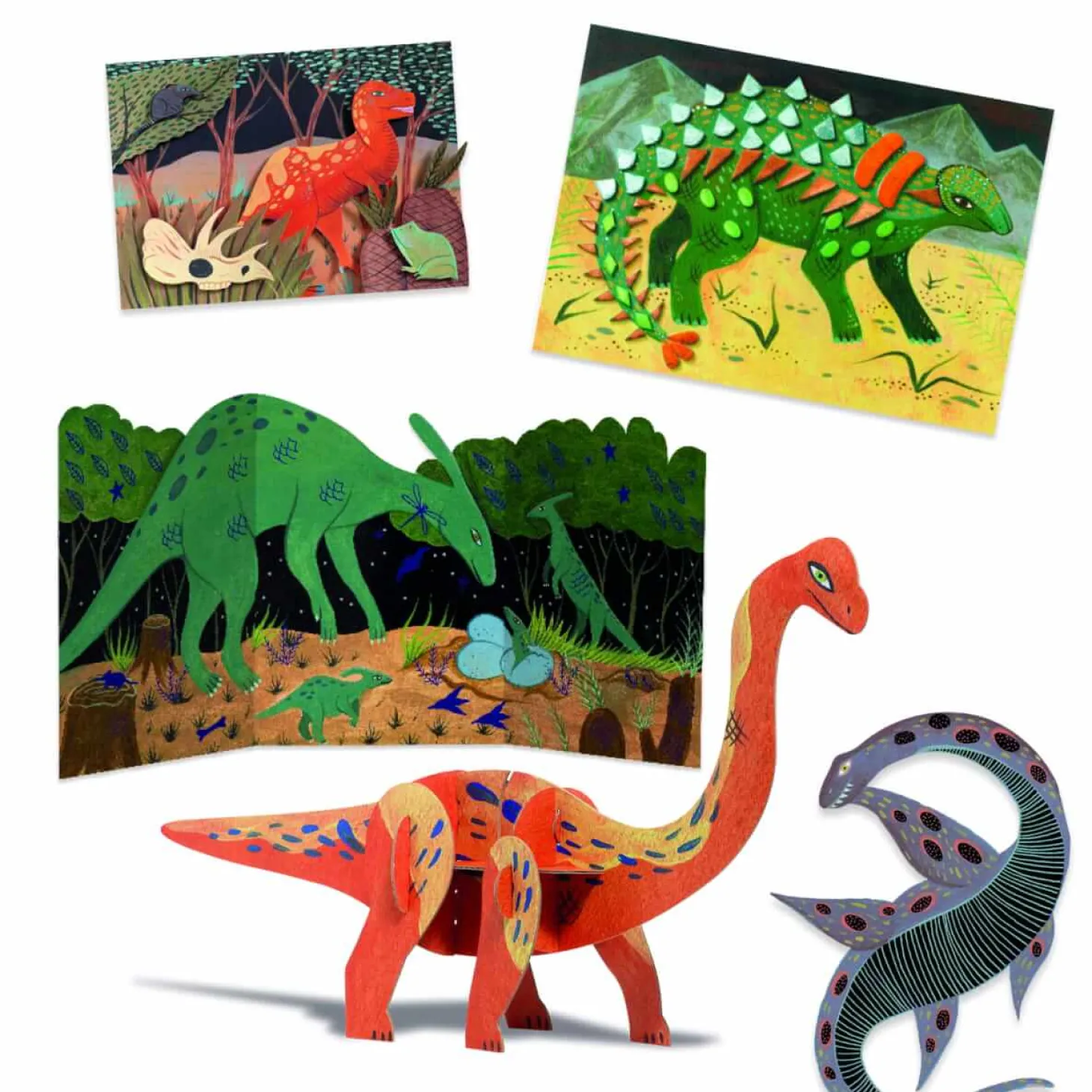 Zestaw artystyczny 6w1 ŚWIAT DINOZAURÓW 6+