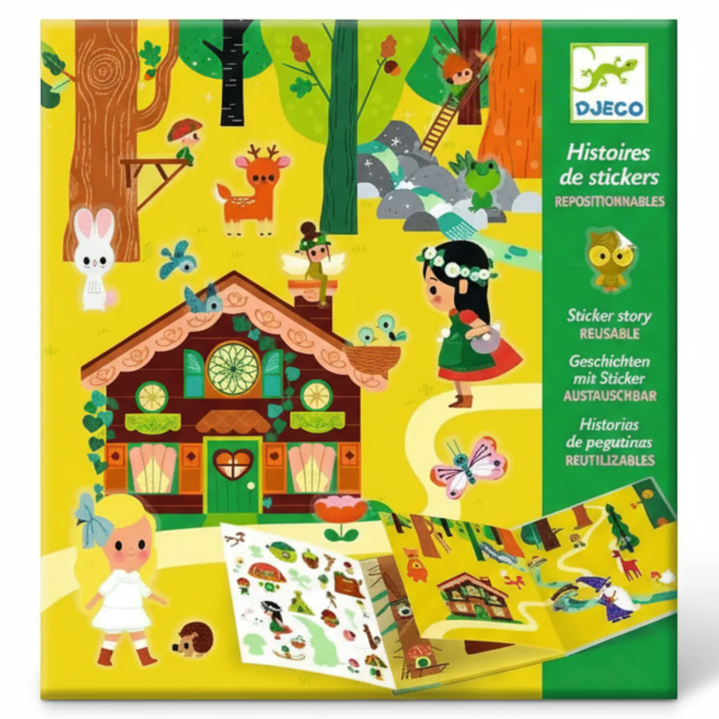 Zestaw artystyczny z naklejkami MAGICZNY LAS 4+