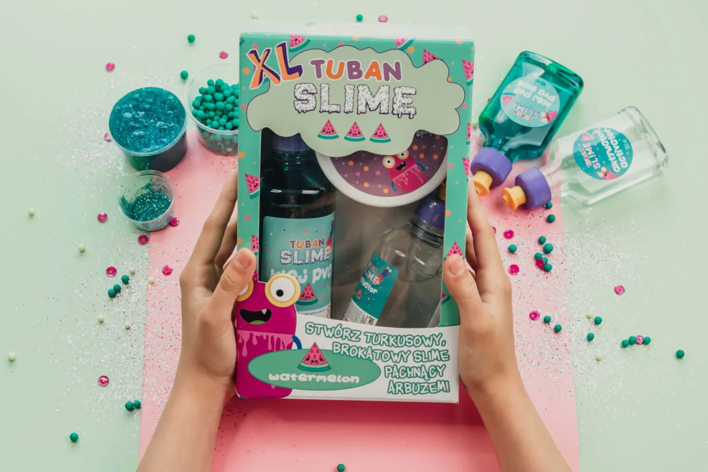 Zestaw DIY Slime - arbuz XL