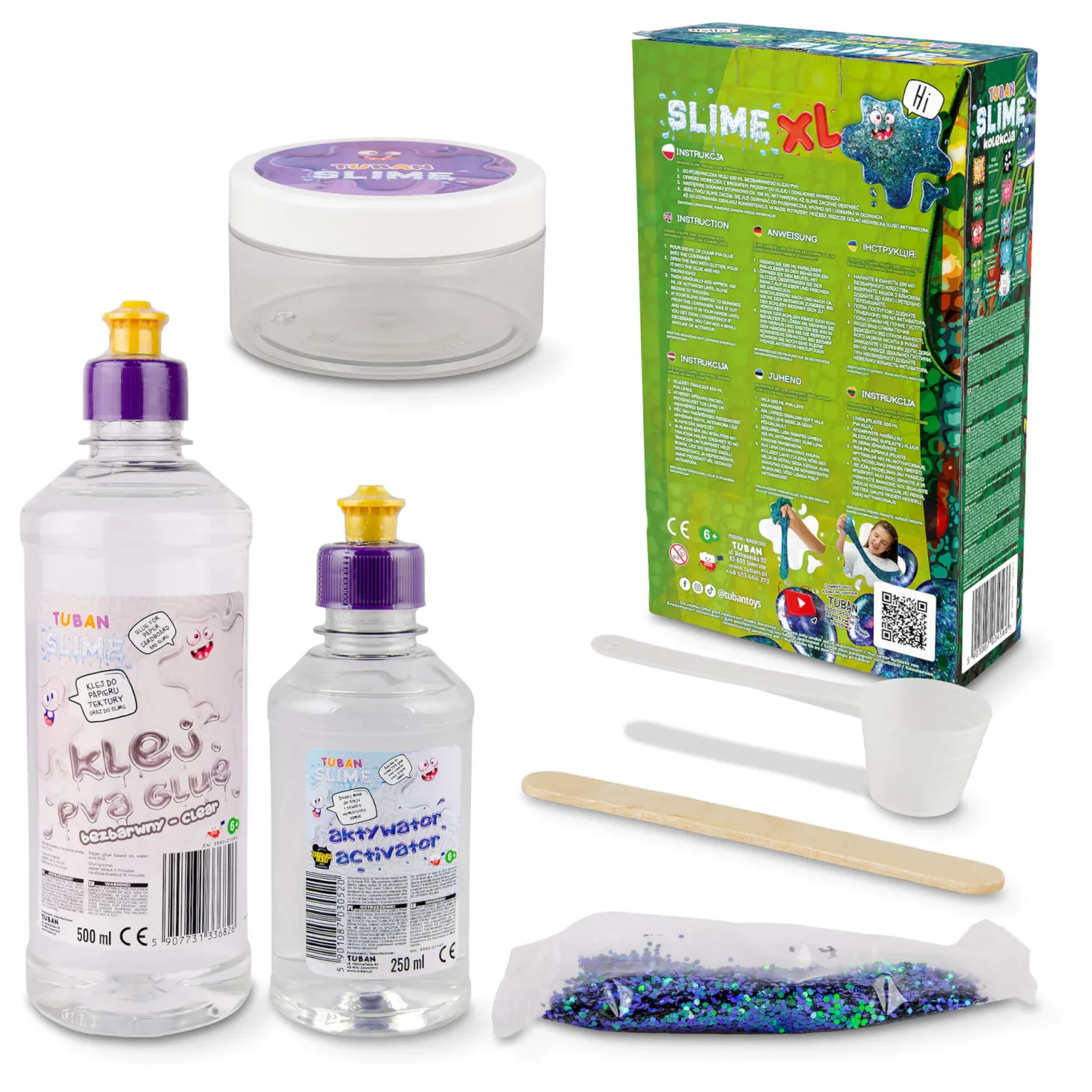 Zestaw DIY Slime - kameleon XL