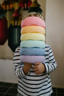 Zestaw do balansowania Stapelstein® Original Mini - Rainbow Pastel, 6el.
