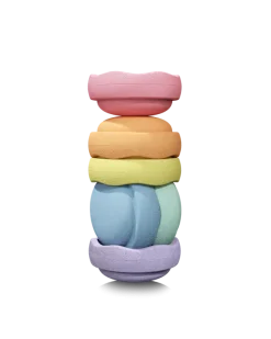 Zestaw do balansowania Stapelstein® Original Mini - Rainbow Pastel, 6el.