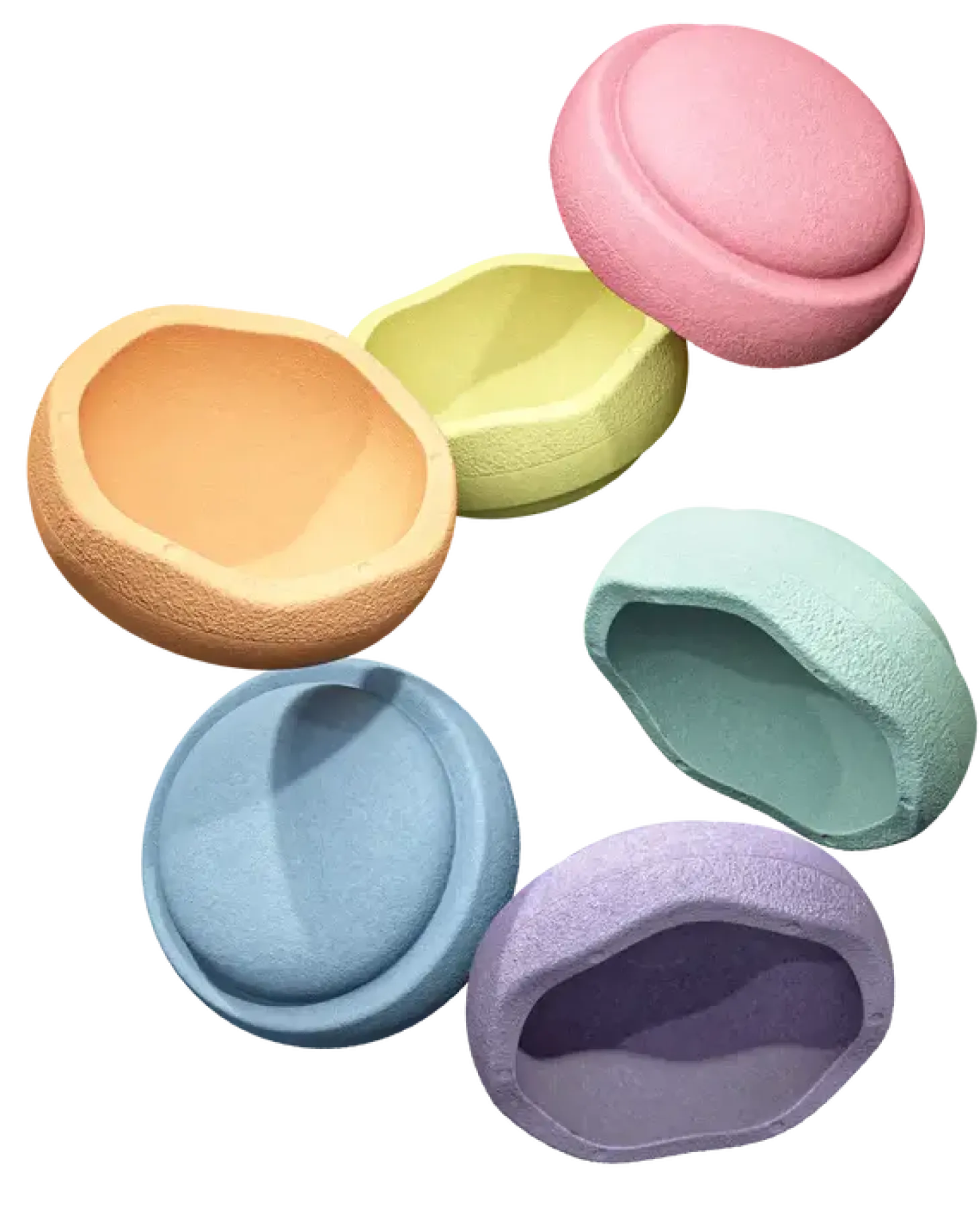 Zestaw do balansowania Stapelstein® Original Mini - Rainbow Pastel, 6el.