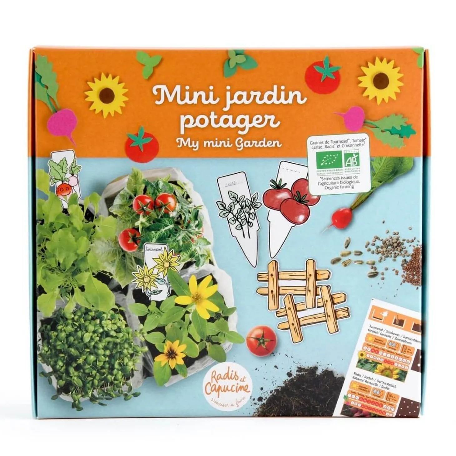 Zestaw do sadzenia nasion Mini ogródek warzywny