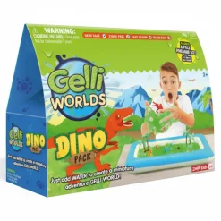 Zestaw do tworzenia gelli z figurkami i tacą Gelli Worlds Dino Pack 3+