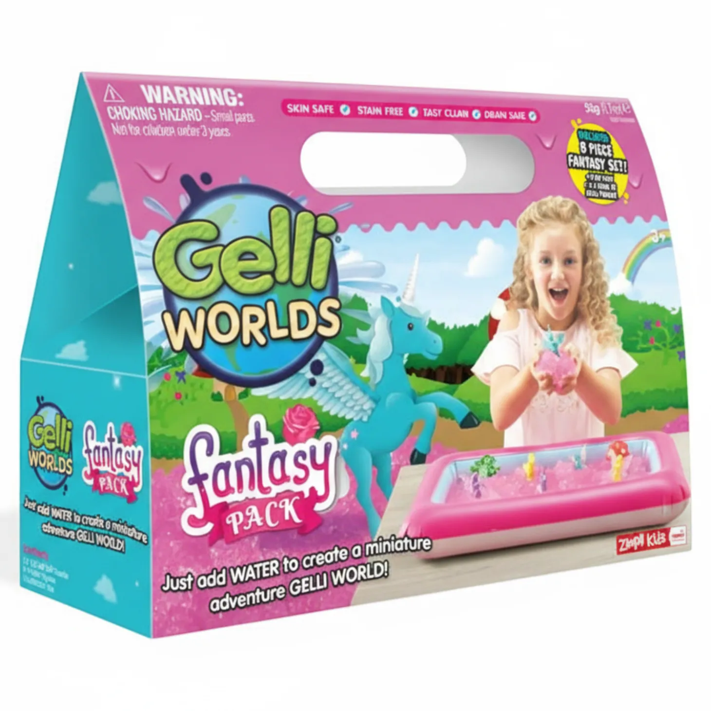 Zestaw do tworzenia gelli z figurkami i tacą Gelli Worlds Fantasy Pack 3+