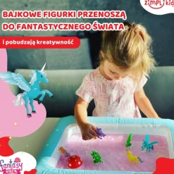 Zestaw do tworzenia gelli z figurkami i tacą Gelli Worlds Fantasy Pack 3+