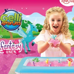 Zestaw do tworzenia gelli z figurkami i tacą Gelli Worlds Fantasy Pack 3+