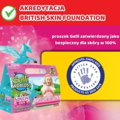 Zestaw do tworzenia gelli z figurkami i tacą Gelli Worlds Fantasy Pack 3+