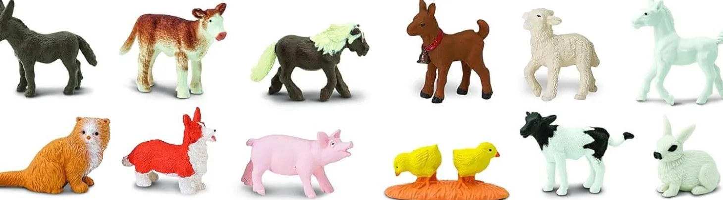 Zestaw Figurek w Tubie - Małe Zwierzątka na Wsi