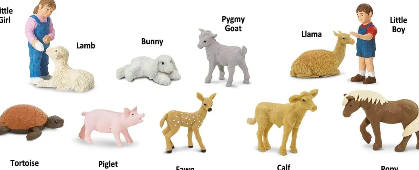 Zestaw Figurek w Tubie - Małe Zwierzątka z Mini Zoo