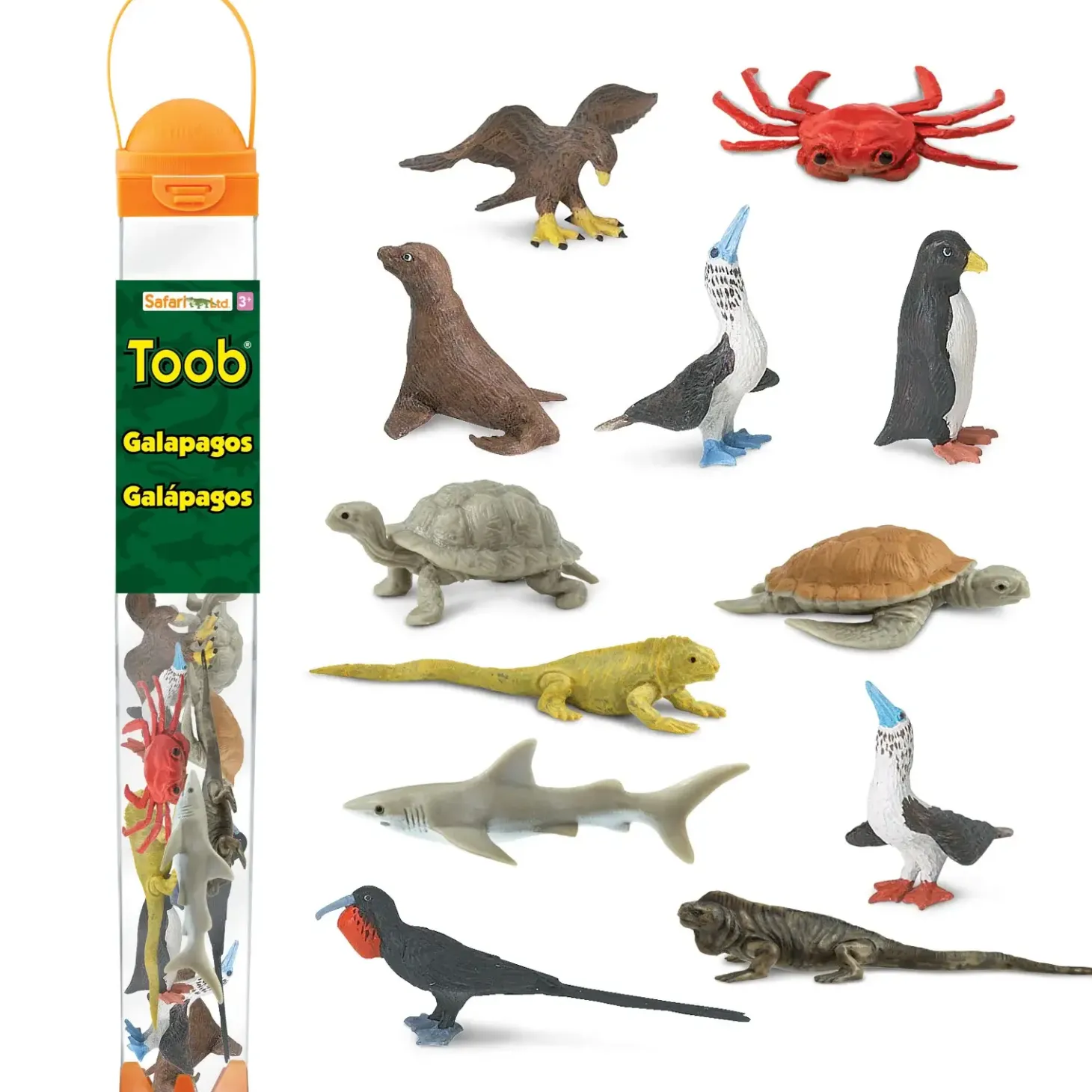 Zestaw Figurek w Tubie - Zwierzęta z Wysp Galapagos