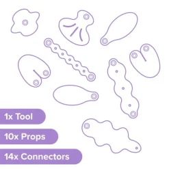 Zestaw kreatywnych kształtów Makedo Deco-Props - Blobbies 25 el.
