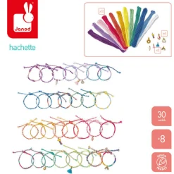 Zestaw kreatywny do tworzenia biżuterii Tęczowe bransoletki 30 szt. 8+