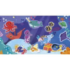 Zestaw kreatywny Grube naklejki wielorazowe My arts & crafts Ocean 18m+