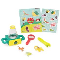 Zestaw małego badacza przyrody z mikroskopem i naklejkami Little Explorer Pack