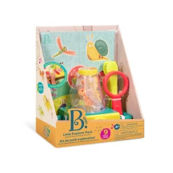 Zestaw małego badacza przyrody z mikroskopem i naklejkami Little Explorer Pack