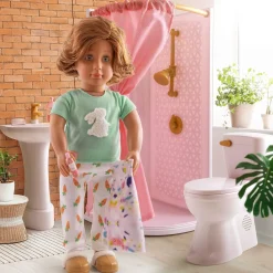 Zestaw mebli dla lalki - Łazienka z wyposażeniem - Sweet Bathroom Set