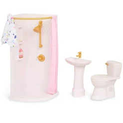Zestaw mebli dla lalki - Łazienka z wyposażeniem - Sweet Bathroom Set