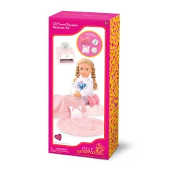 Zestaw mebli dla lalki - Sypialnia z wyposażeniem - Sweet Snuggles Bedroom Set﻿