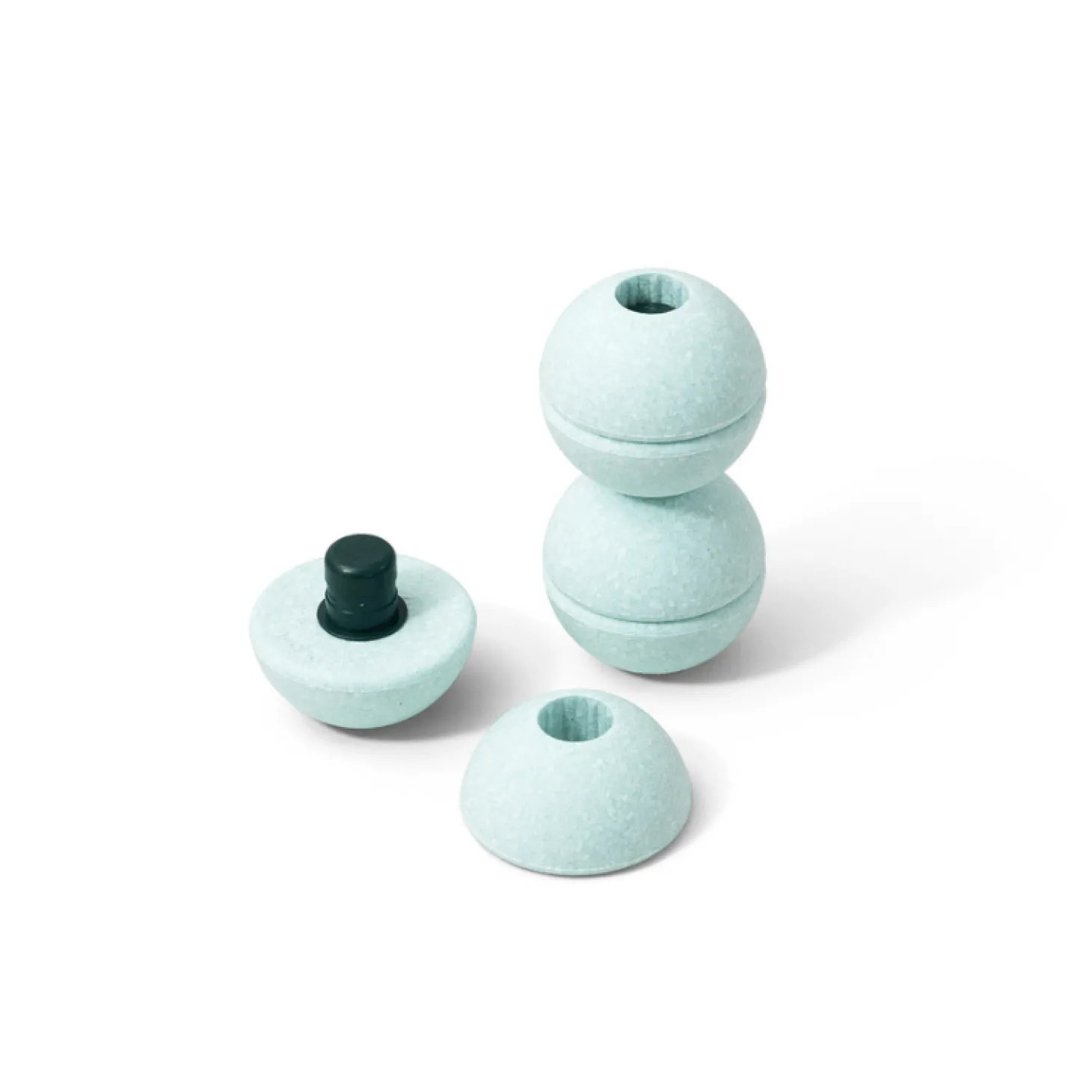 Zestaw 3 piłek piankowych Foam Balls - ocean mint, forest green