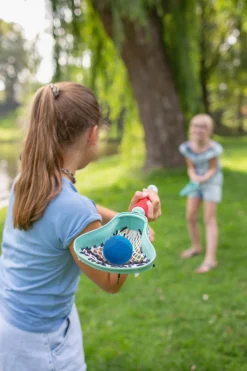 Zestaw rakietek z miękką piłką do LACROSSE, outdoor