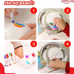 Zestaw tatuaży do wody + flamastry