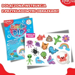 Zestaw tatuaży do wody + flamastry