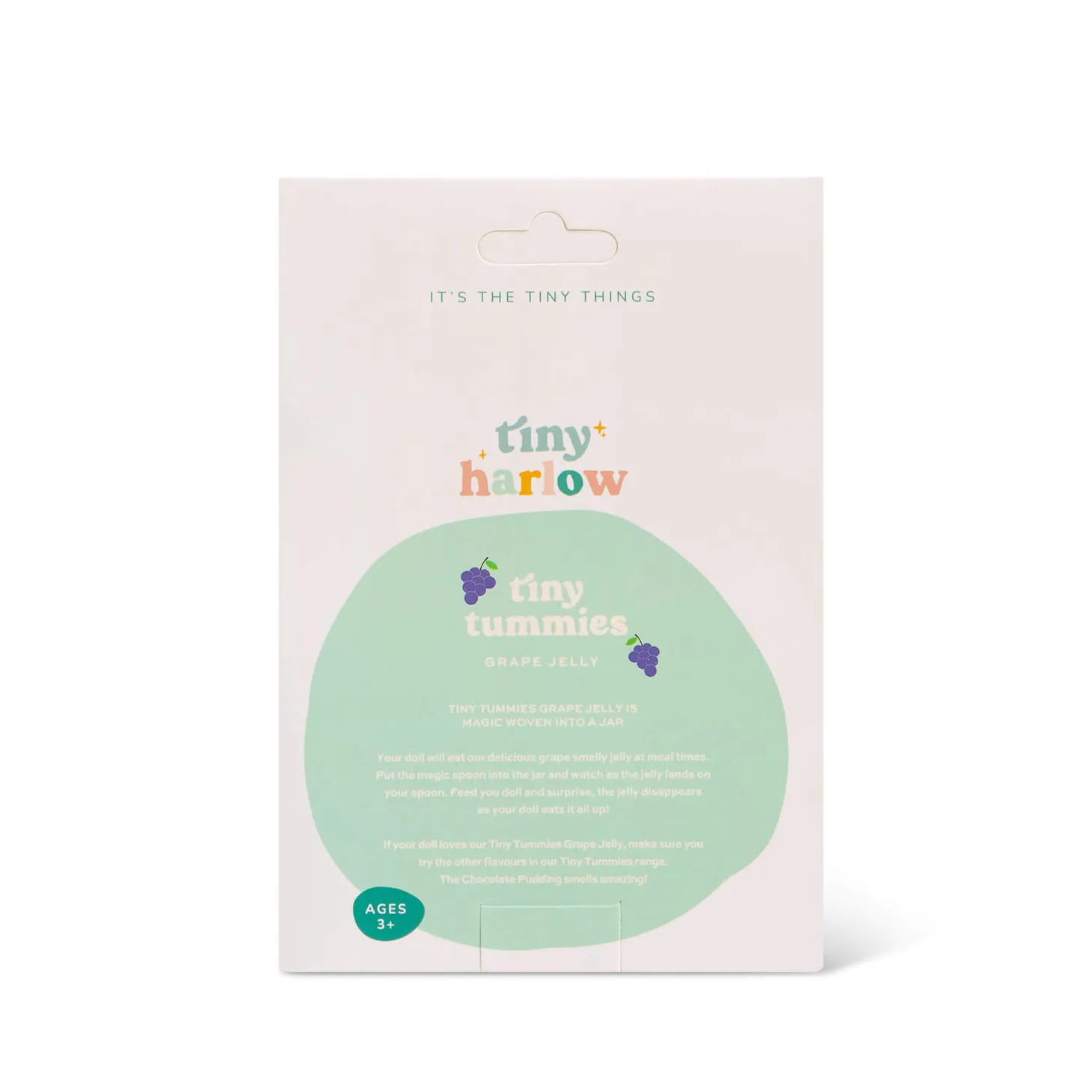 Zestaw Tiny Tummies Słoiczek i Łyżeczka, Winogrono