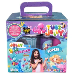 Zestaw Tubi Jelly 6 kolorów + małe akwarium - syrenka
