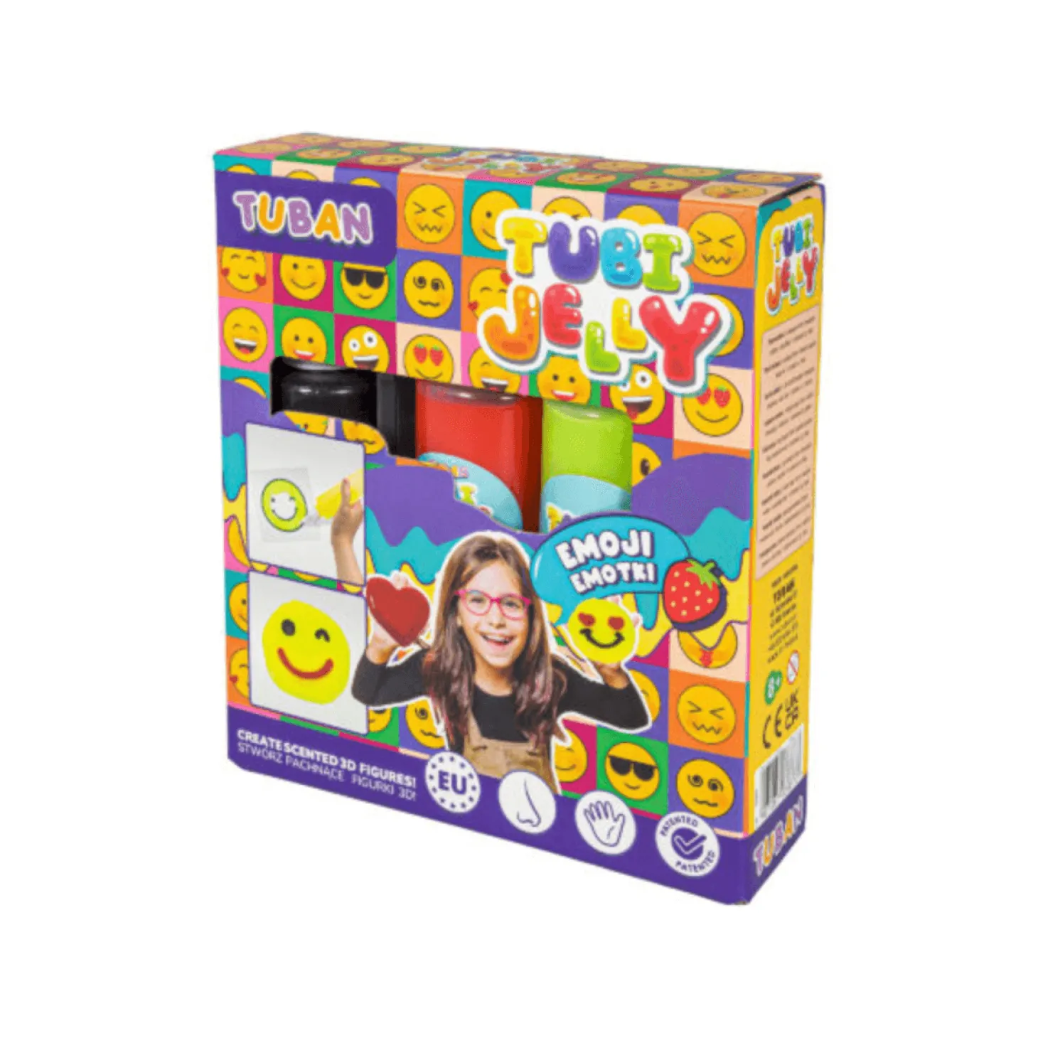 Zestaw Tubi Jelly 3 kolory - emotki