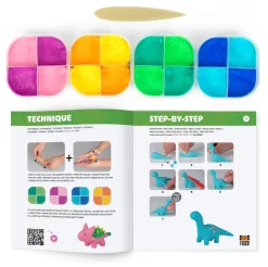 Zestaw z masą plastyczną - Dinozaury