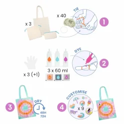Zrób to sam - FARBOWANIE METODĄ TIE-DYE 8+